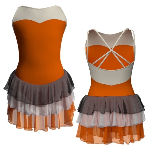 costume balletto bretelle con inserto yuh234