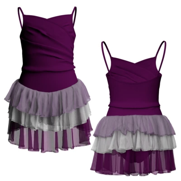 costume balletto bretelle con inserto yuh2510