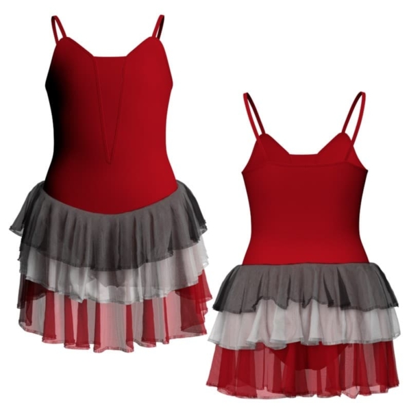 costume balletto bretelle con inserto yuh2609