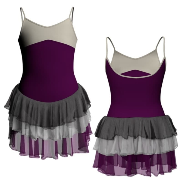 costume balletto bretelle con inserto yuh404