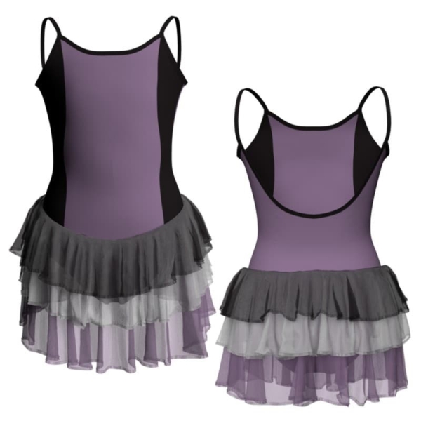 costume balletto bretelle con inserto yuh418t