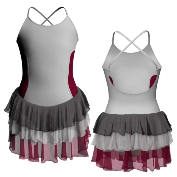 costume balletto bretelle con inserto yuh4291