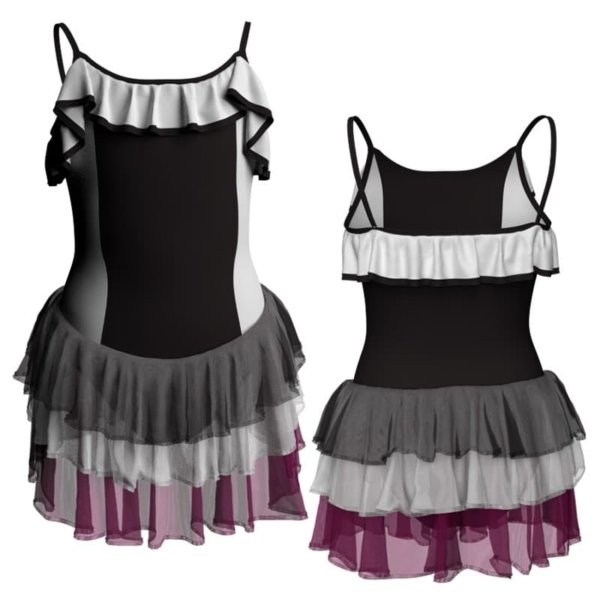 costume balletto bretelle con inserto yuh7y