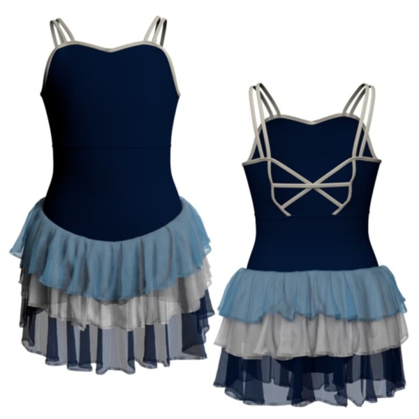 costume balletto doppie bretelle con intreccio dietro yuh233