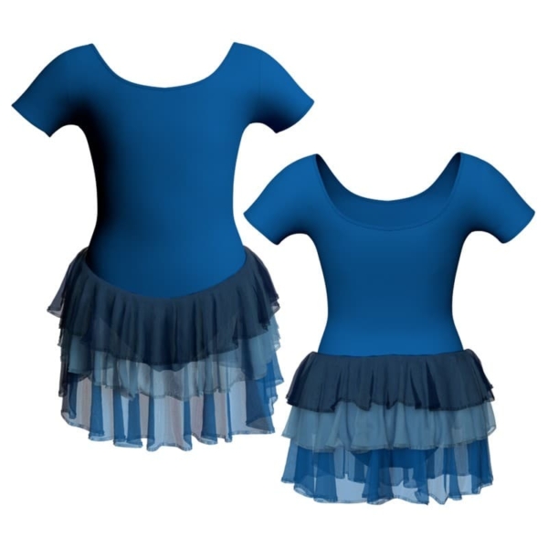 costume balletto manica corta con inserto yuh407t1