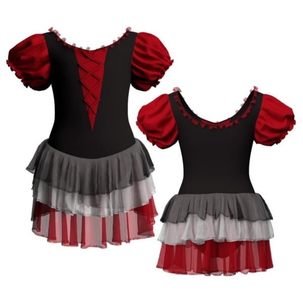 costume balletto maniche a palloncino con inserto yuh26121