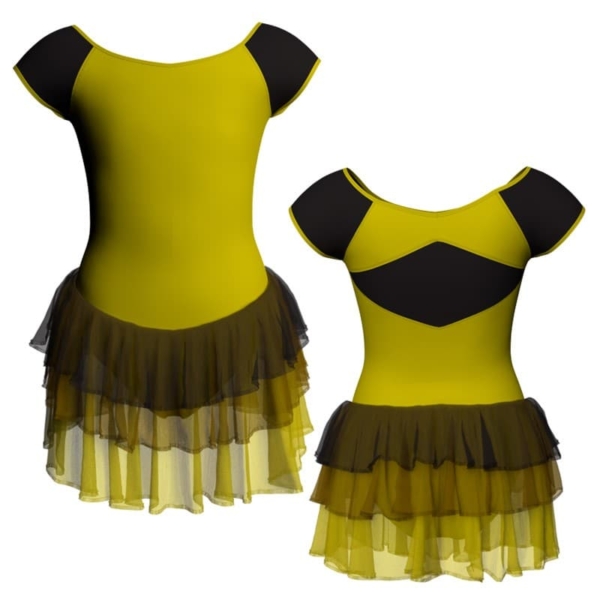 costume balletto maniche aletta con inserto yuh240t