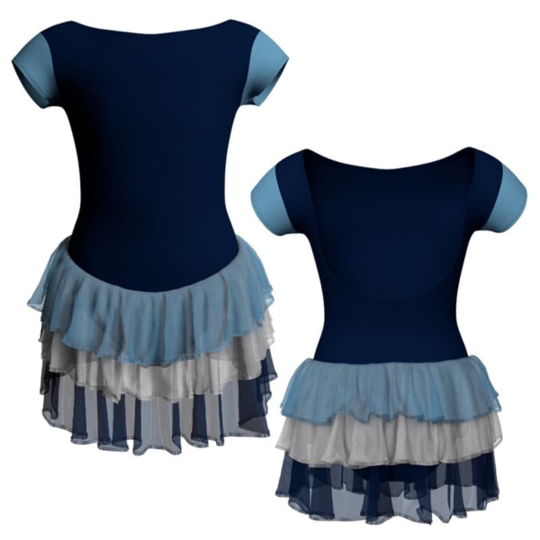 costume balletto maniche aletta con inserto yuh3005t