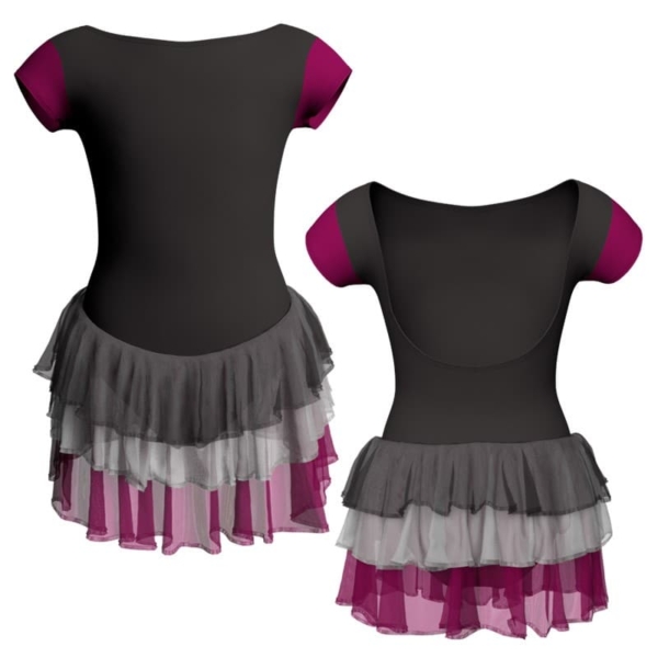 costume balletto maniche aletta con inserto yuh3005t1