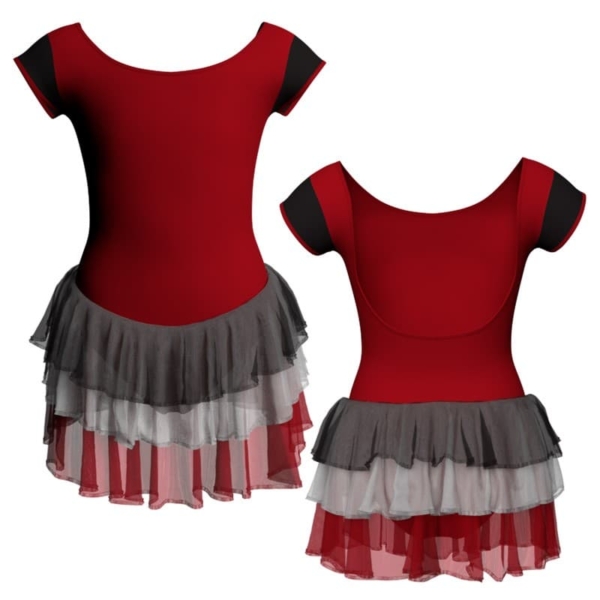 costume balletto maniche aletta con inserto yuh414t1