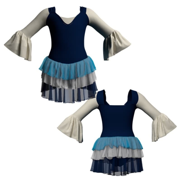 costume balletto maniche lunghe con inserto yuh25081