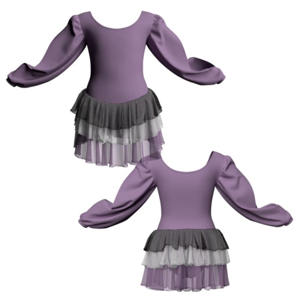 costume balletto maniche lunghe con inserto yuh2633