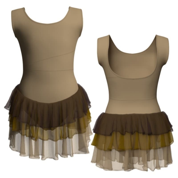 costume balletto senza maniche con inserto yuh2361