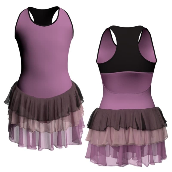 costume balletto senza maniche con inserto yuh237