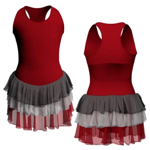 costume balletto senza maniche con inserto yuh2371