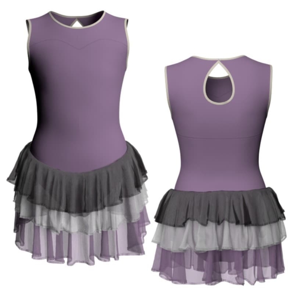 costume balletto senza maniche con inserto yuh238