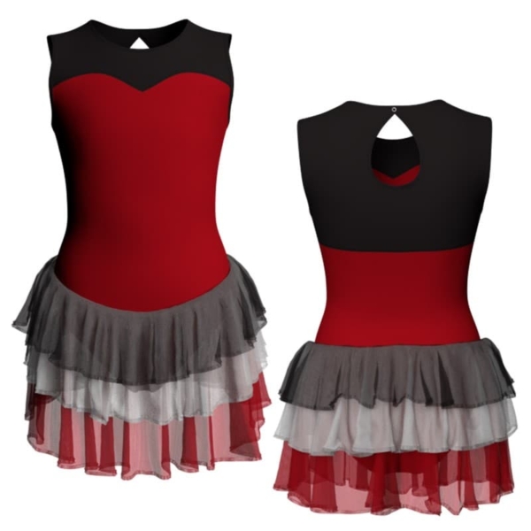 costume balletto senza maniche con inserto yuh2381