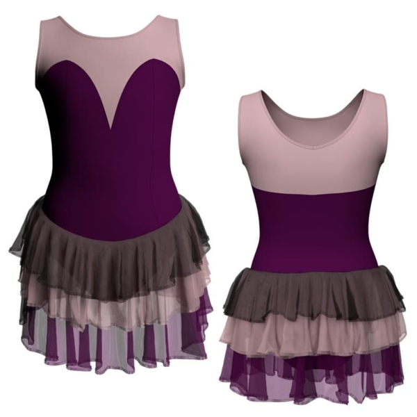 costume balletto senza maniche con inserto yuh28191