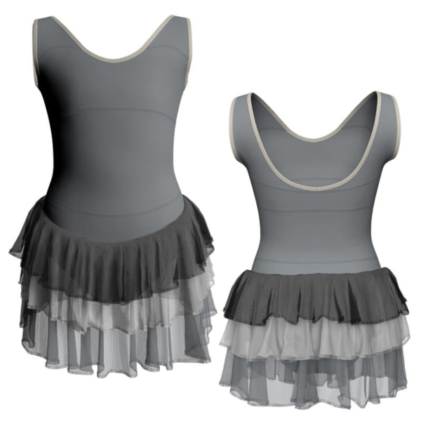 costume balletto senza maniche con inserto yuh3013