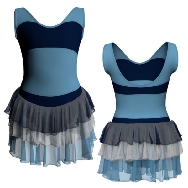 costume balletto senza maniche con inserto yuh30131