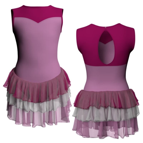 costume balletto senza maniche con inserto yuh30141