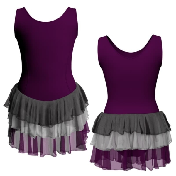 costume balletto senza maniche con inserto yuh4151