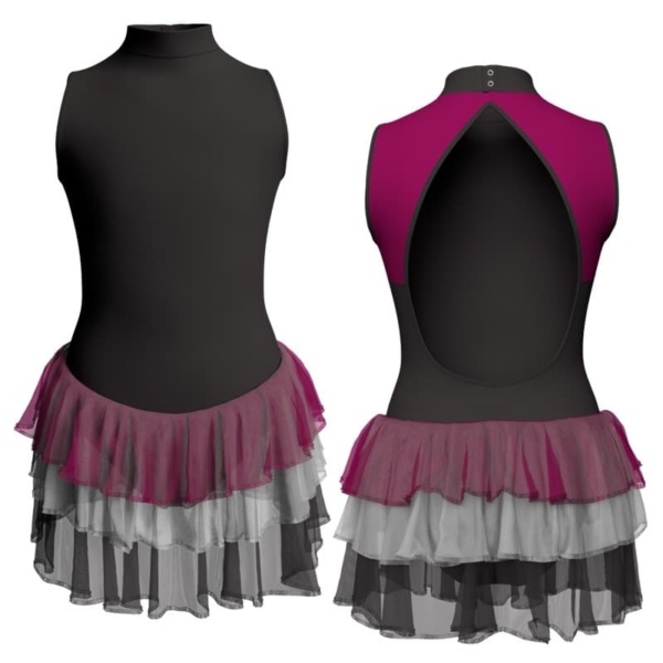 costume balletto senza maniche con inserto yuh510t