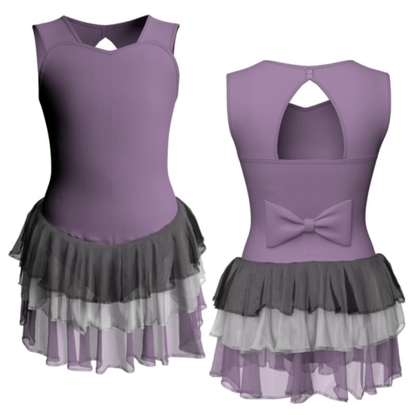 costume balletto senza maniche con inserto yuhm1001